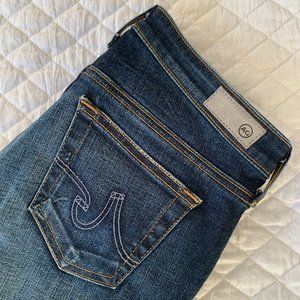 Dark-Wash Adriano Goldschmied Jeans ("The Legging Ankle")